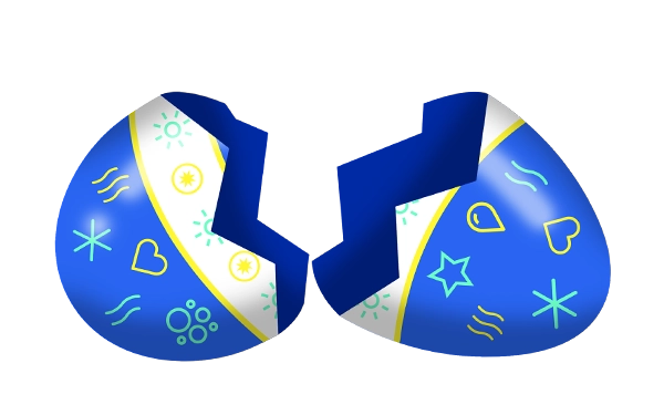 Cracked Blue Egg